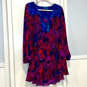 🔥🔥FIRE SALE 🔥🔥 NWT BCBG swing dress dark pink and blue